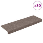 Alfombrillas para escaleras 10 unidades 56x17x3 cm Azul Semicircular