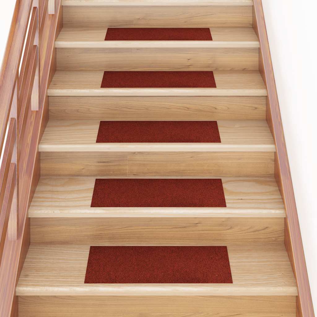 Alfombrillas para escaleras 10 unidades 56x17x3 cm Azul Semicircular