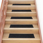 Alfombrillas para escaleras 10 unidades 56x17x3 cm Azul Semicircular