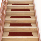 Alfombrillas para escaleras 10 unidades 56x17x3 cm Azul Semicircular