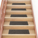 Alfombrillas para escaleras 10 unidades 56x17x3 cm Azul Semicircular
