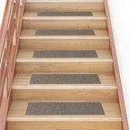 Alfombrillas para escaleras 10 unidades 56x17x3 cm Azul Semicircular