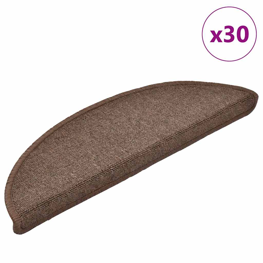 Alfombrilla autoadhesiva de escalera 10 uds antracita 56x17x3cm