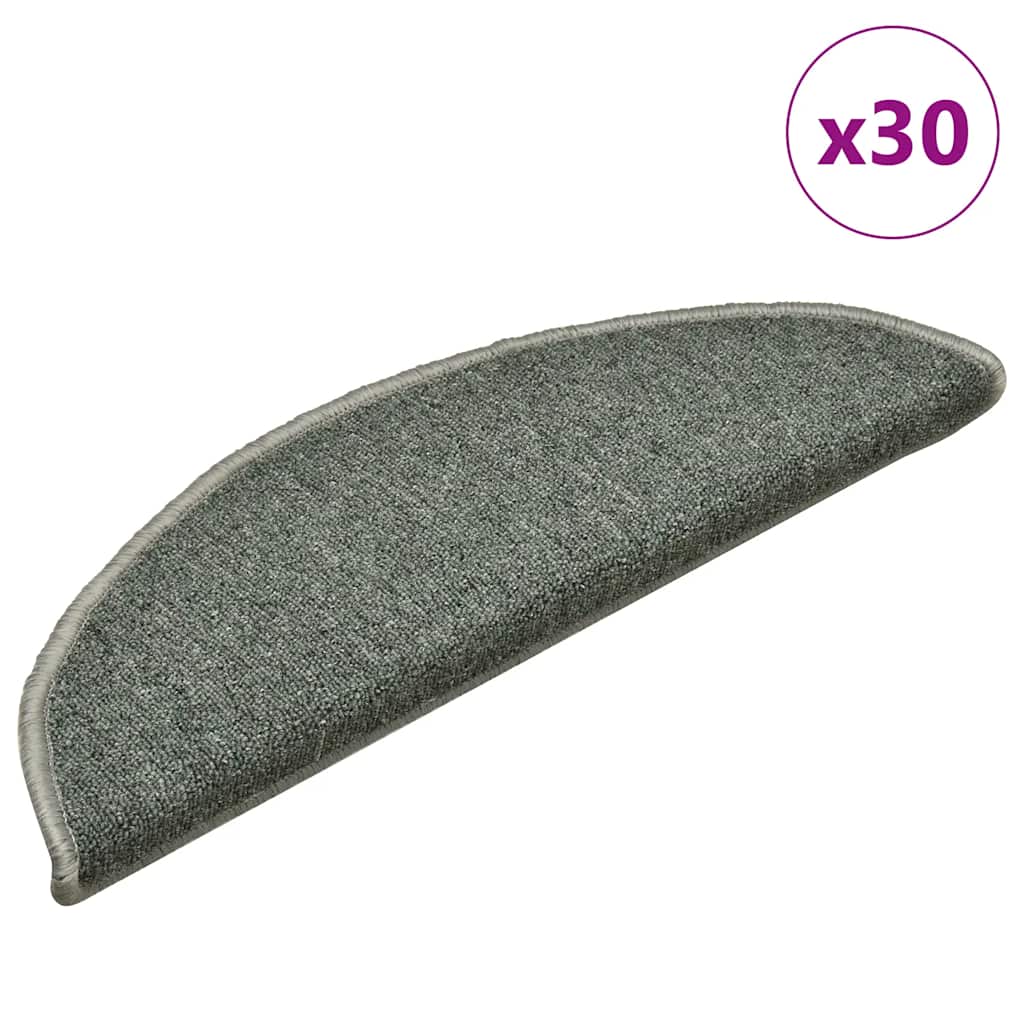 Alfombrilla autoadhesiva de escalera 10 uds antracita 56x17x3cm