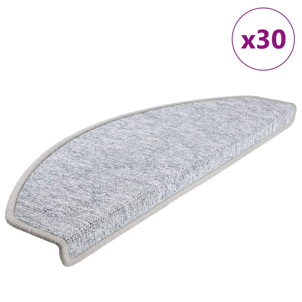 Alfombrilla autoadhesiva de escalera 10 uds antracita 56x17x3cm