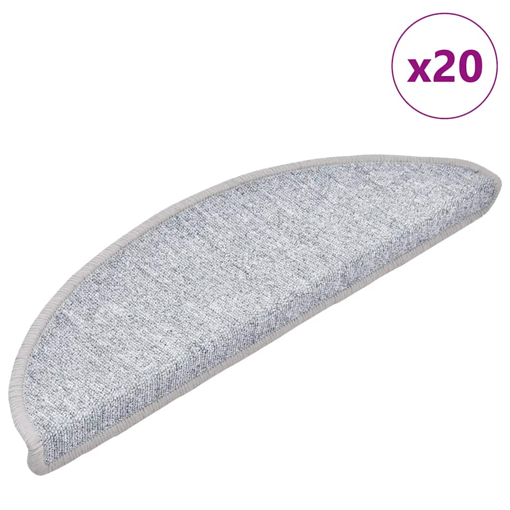 Alfombrilla autoadhesiva de escalera 10 uds antracita 56x17x3cm