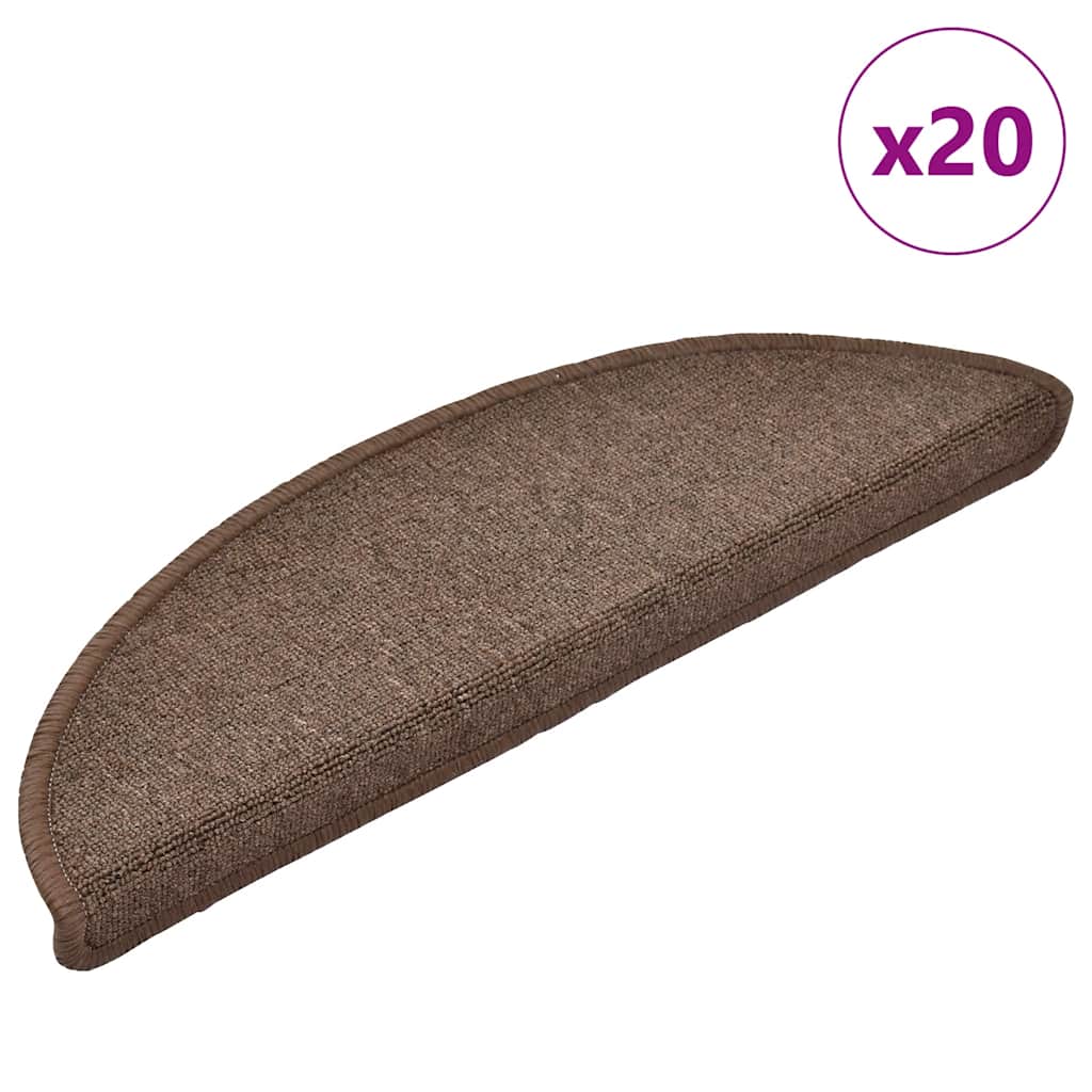 Alfombrilla autoadhesiva de escalera 10 uds antracita 56x17x3cm