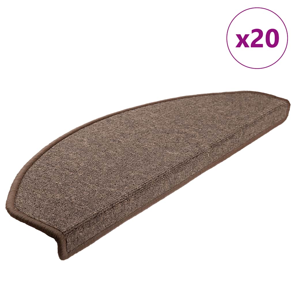 Alfombrilla autoadhesiva de escalera 10 uds antracita 56x17x3cm