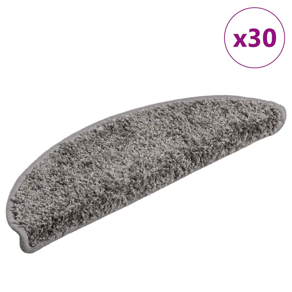 Alfombrilla autoadhesiva de escalera 10 uds antracita 56x17x3cm