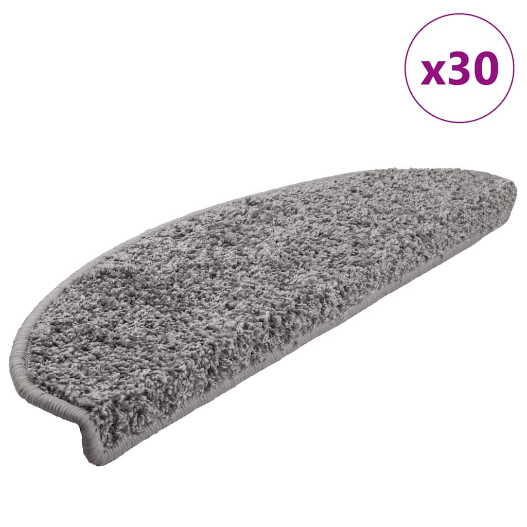 Alfombrilla autoadhesiva de escalera 10 uds antracita 56x17x3cm