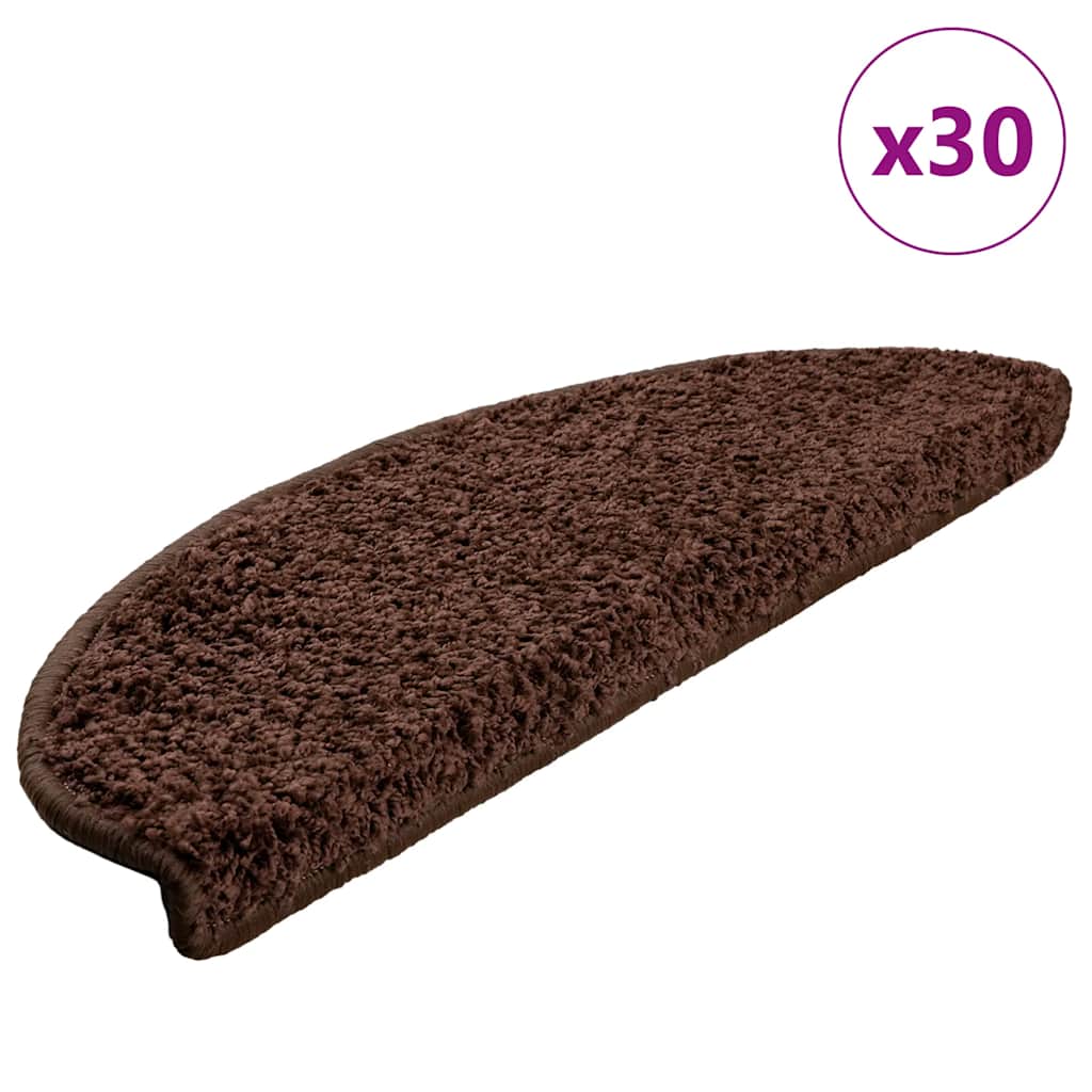 Alfombrilla autoadhesiva de escalera 10 uds antracita 56x17x3cm