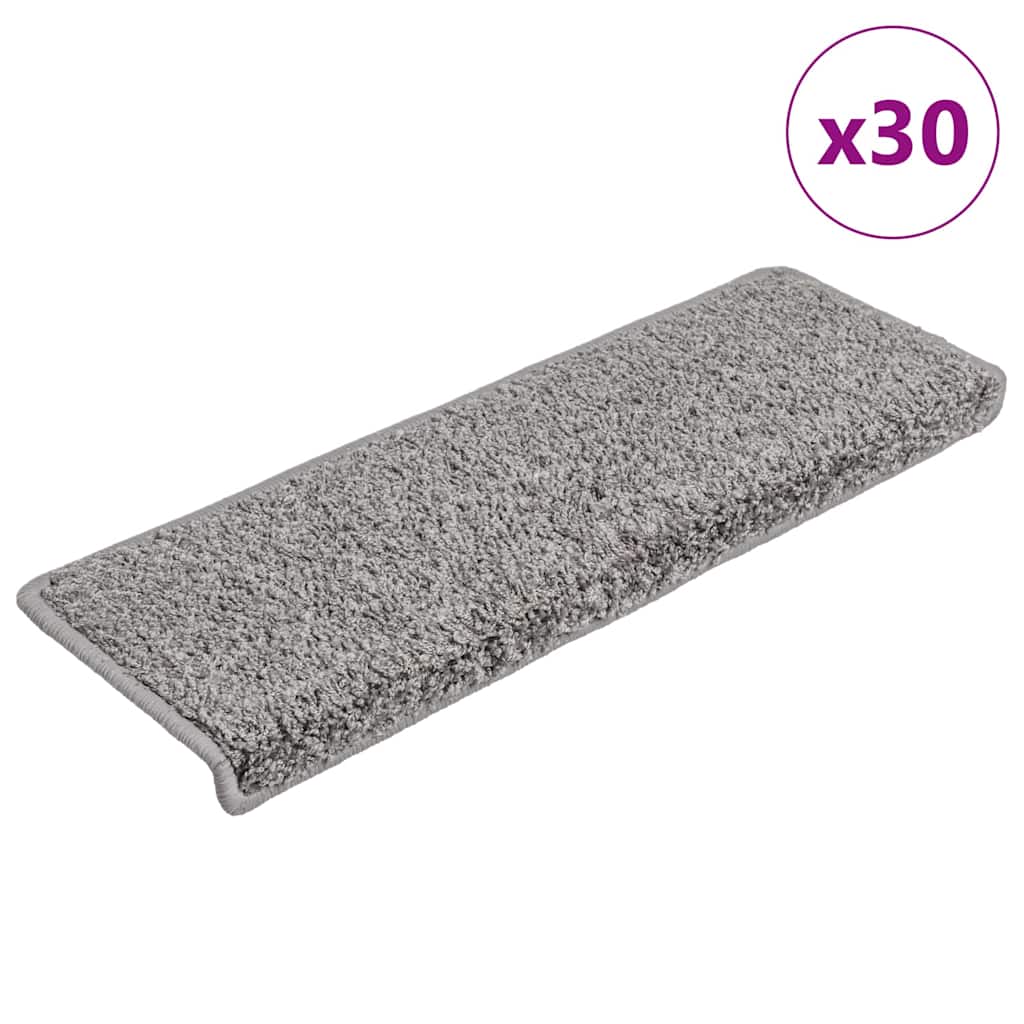 Alfombra autoadhesiva escalera sisal 15 uds antracita 56x17x3cm