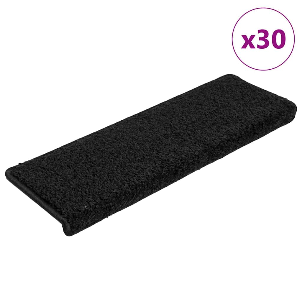 Alfombra autoadhesiva escalera sisal 15 uds antracita 56x17x3cm