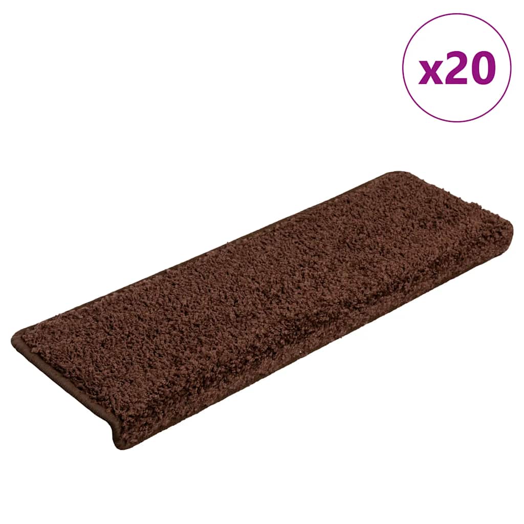 Alfombrilla autoadhesiva de escalera 10 uds antracita 56x17x3cm