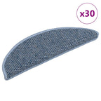 Alfombra autoadhesiva escalera sisal 15 uds antracita 56x17x3cm