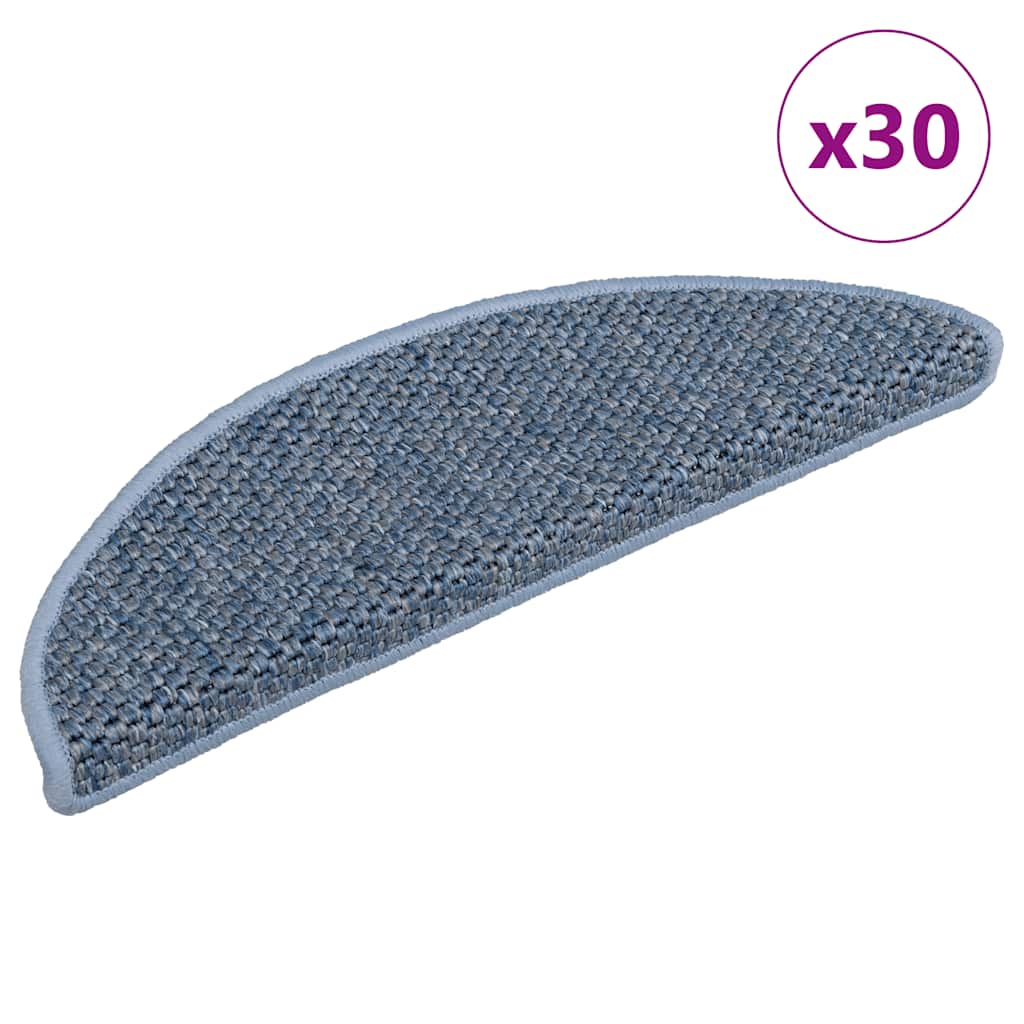 Alfombra autoadhesiva escalera sisal 15 uds antracita 56x17x3cm