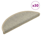 Alfombra autoadhesiva escalera sisal 15 uds antracita 56x17x3cm