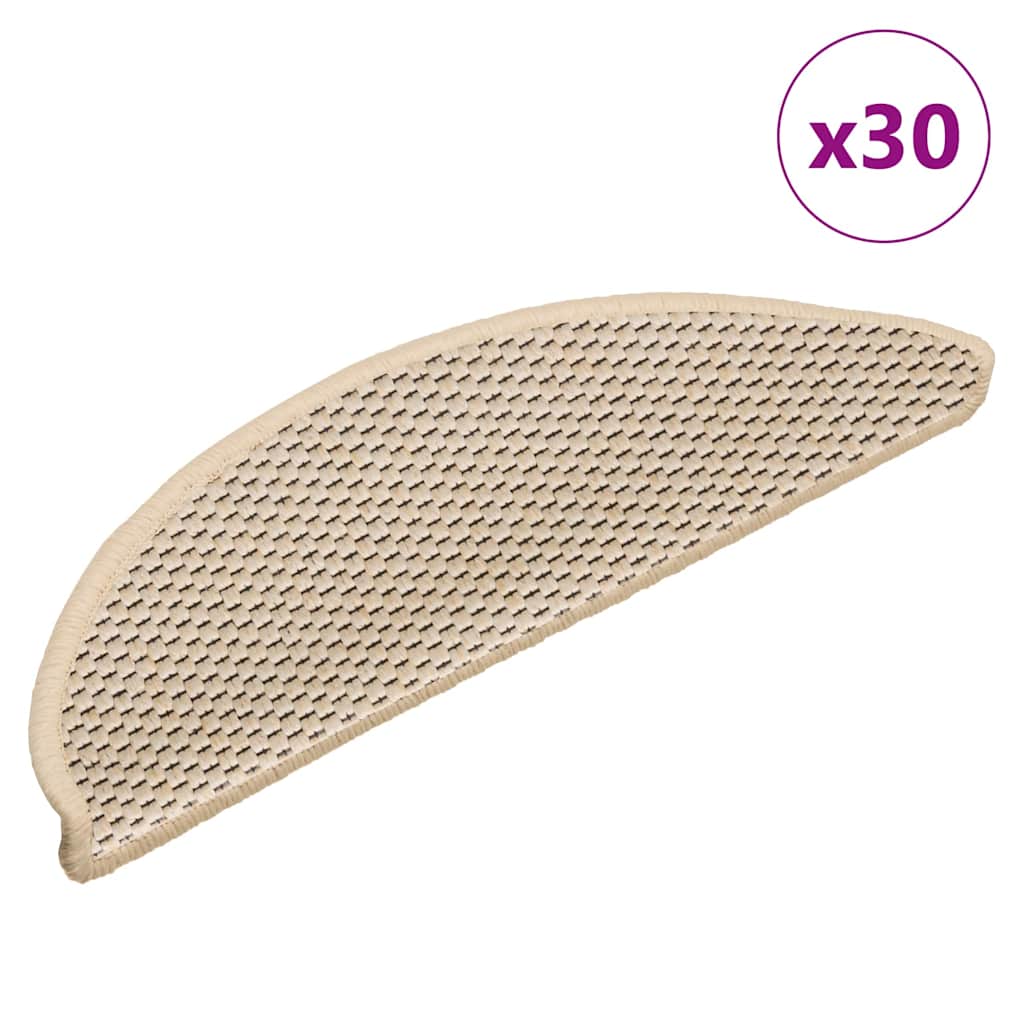 Alfombra autoadhesiva escalera sisal 15 uds antracita 56x17x3cm