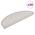 Alfombra autoadhesiva escalera sisal 15 uds antracita 56x17x3cm