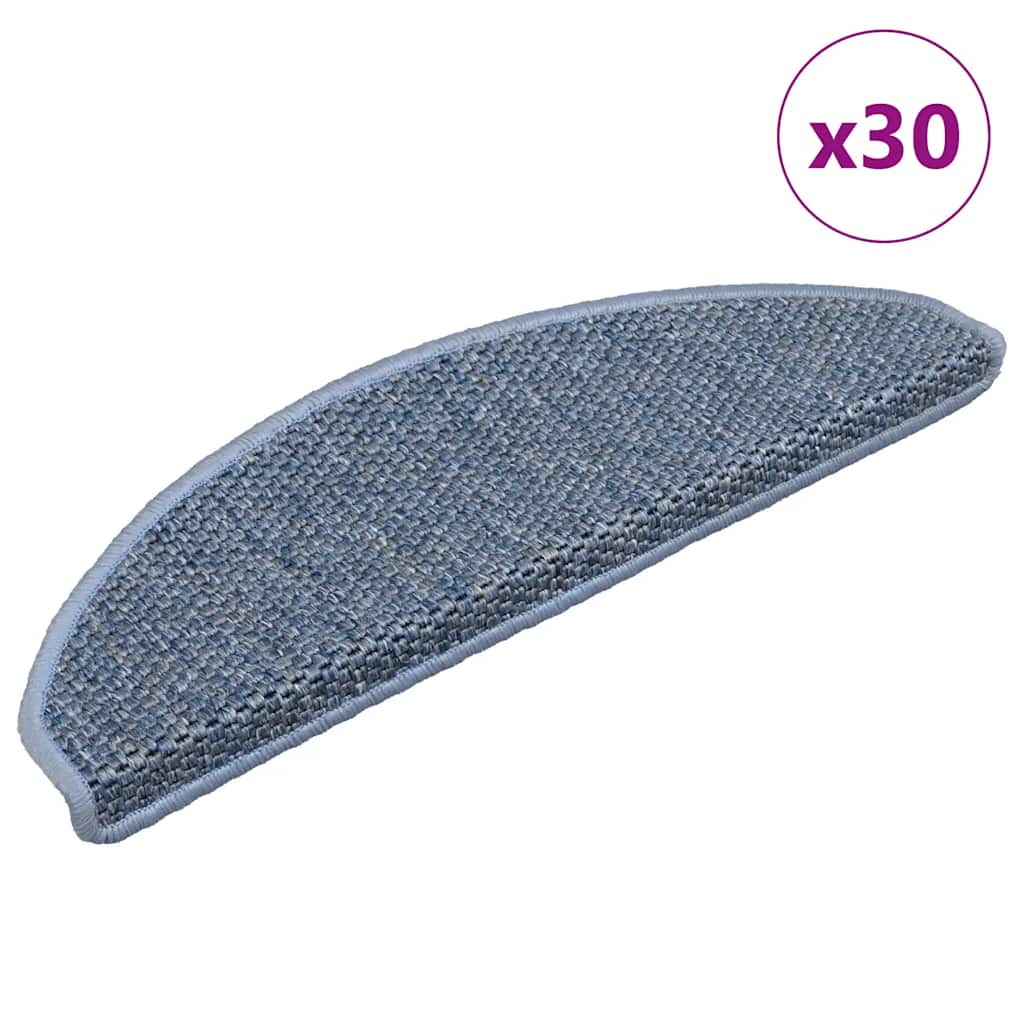 Alfombra autoadhesiva escalera sisal 15 uds antracita 56x17x3cm