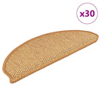 Alfombra autoadhesiva escalera sisal 15 uds antracita 56x17x3cm