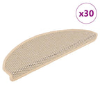 Alfombra autoadhesiva escalera sisal 15 uds antracita 56x17x3cm