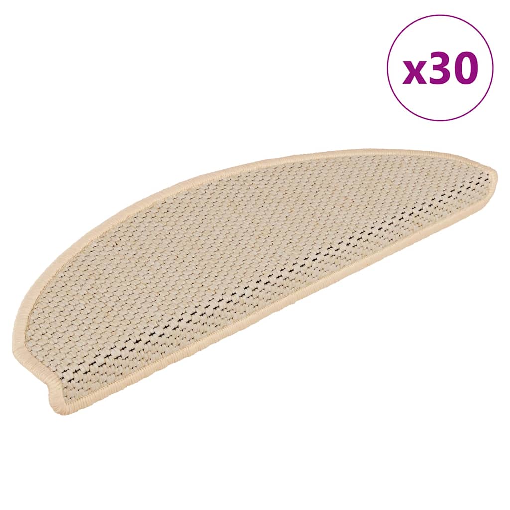 Alfombra autoadhesiva escalera sisal 15 uds antracita 56x17x3cm