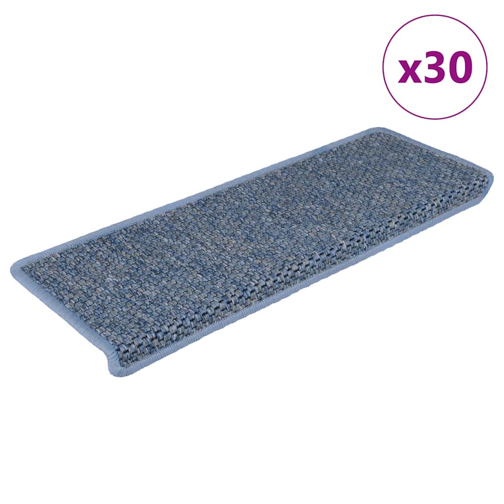 Alfombra autoadhesiva escalera sisal 15 uds antracita 56x17x3cm