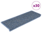 Alfombra autoadhesiva escalera sisal 15 uds antracita 56x17x3cm