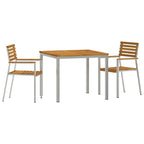 Conjunto de Comedor de Jardín 3 pcs Madera de Acacia Sólida