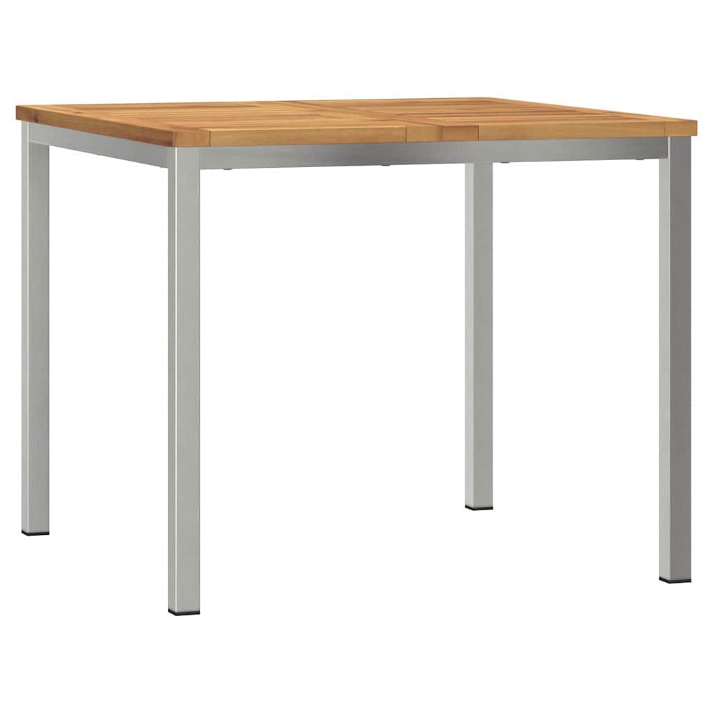 Conjunto de Comedor de Jardín 3 pcs Madera de Acacia Sólida