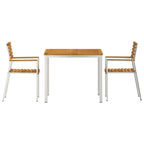 Conjunto de Comedor de Jardín 3 pcs Madera de Acacia Sólida
