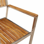 Juego de comedor para exteriores 3 pcs Madera de Acacia Sólida