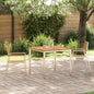 Conjunto de Jantar de Jardim 3 Peças Madeira de Acácia Maciça