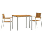 Juego de comedor para exteriores 3 pcs Madera de Acacia Sólida