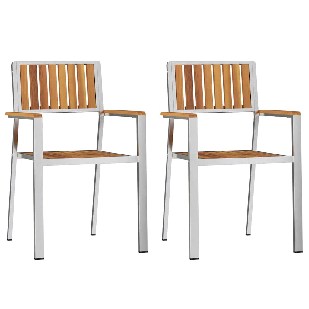 Juego de comedor para exteriores 3 pcs Madera de Acacia Sólida