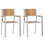 Juego de comedor para exteriores 3 pcs Madera de Acacia Sólida
