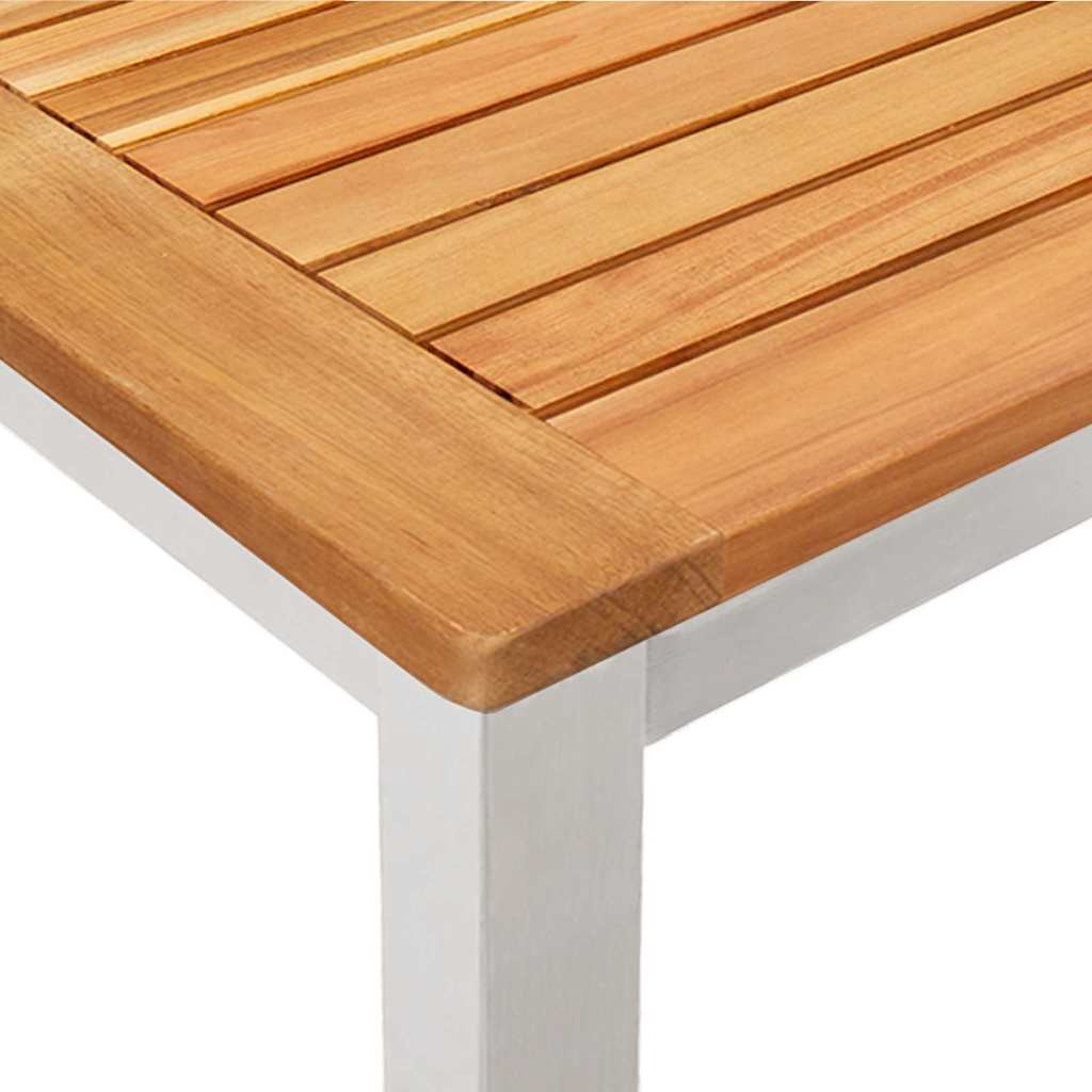 Conjunto de Comedor de Jardín 3 pcs Madera de Acacia Sólida
