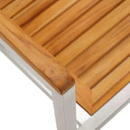 Conjunto de Comedor de Jardín 3 pcs Madera de Acacia Sólida