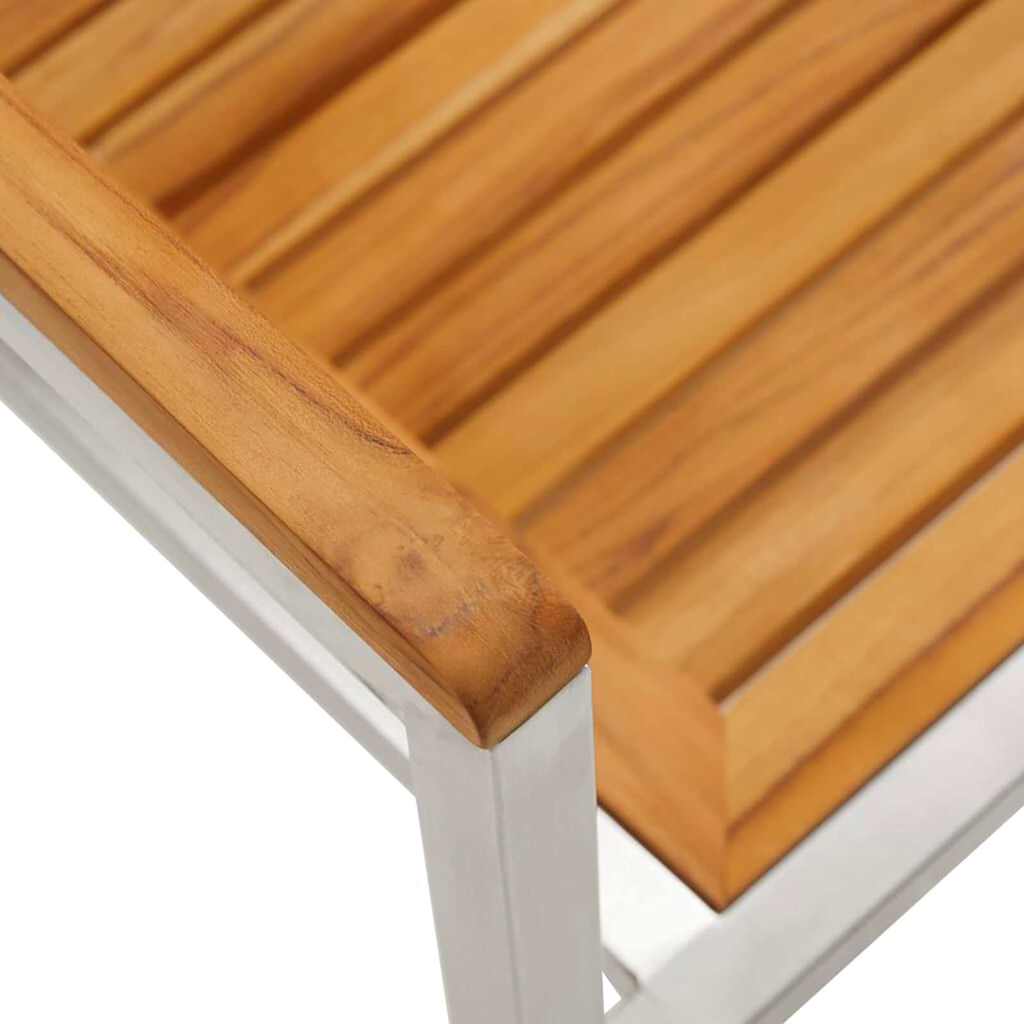 Conjunto de Comedor de Jardín 3 pcs Madera de Acacia Sólida