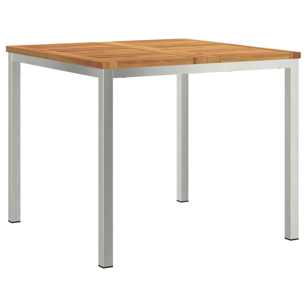Conjunto de Comedor de Jardín 3 pcs Madera de Acacia Sólida