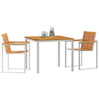 Conjunto de Comedor de Jardín 3 pcs Madera de Acacia Sólida