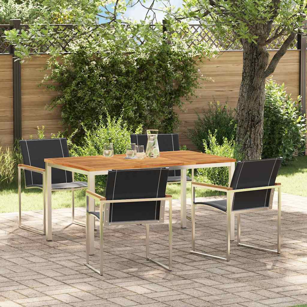 Conjunto de Comedor de Jardín 3 pcs Gris ratán sintético