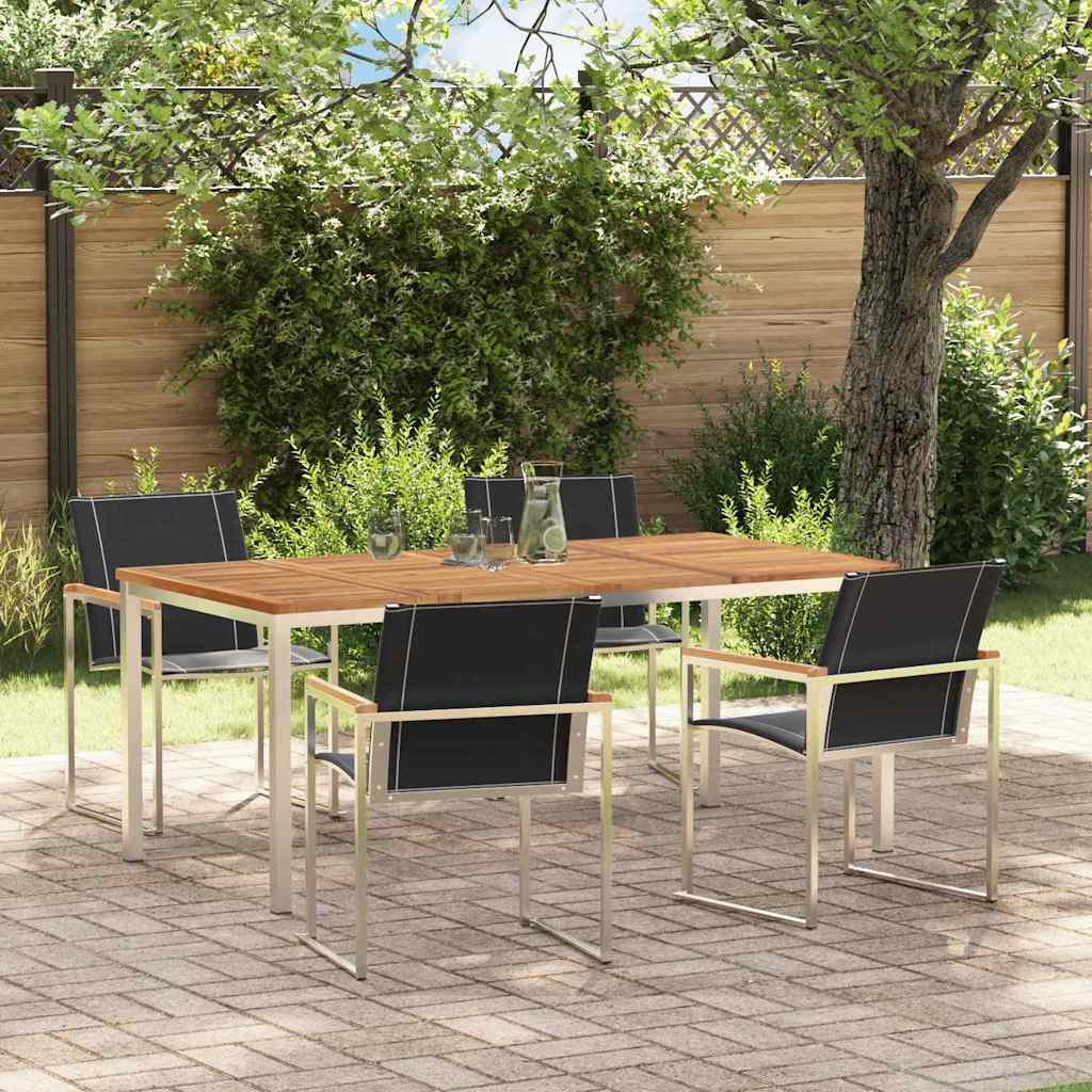 Conjunto de Comedor de Jardín 3 pcs Gris ratán sintético