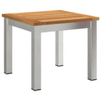 Tumbona 2-persona 3 pcs Marrón Madera de Acacia Sólida