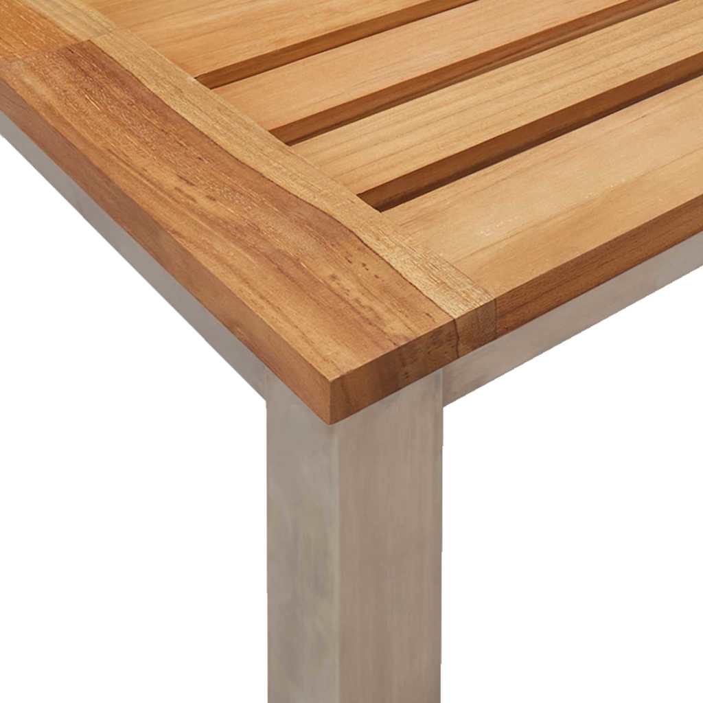 Tumbona 3 pcs Marrón Madera de Acacia Sólida