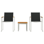 Conjunto de Comedor de Jardín 3 pcs Madera de Acacia Sólida