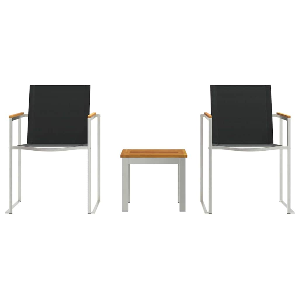 Conjunto de Comedor de Jardín 3 pcs Madera de Acacia Sólida