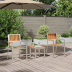 Conjunto de Comedor de Jardín 3 pcs Madera de Acacia Sólida