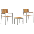 Conjunto de Comedor de Jardín 3 pcs Madera de Acacia Sólida